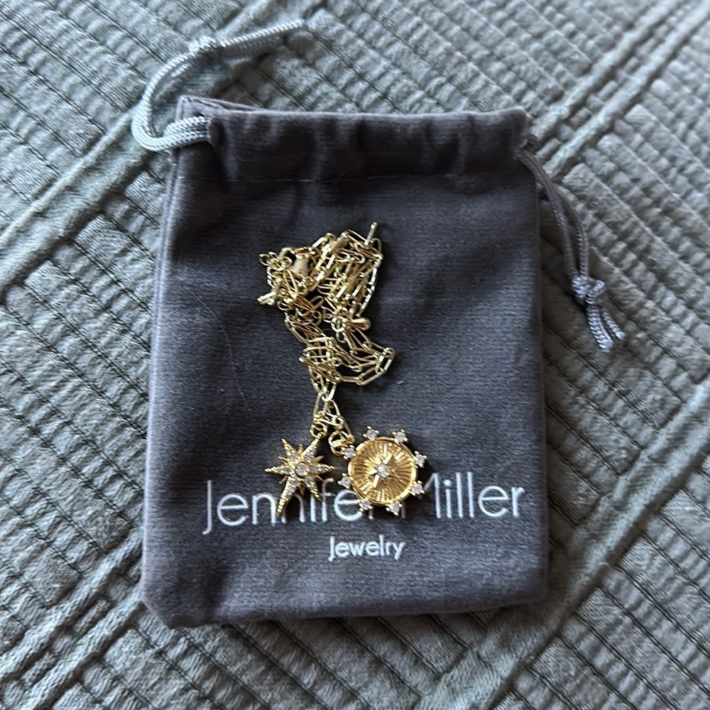 Jennifer Miller starburst charm necklace. Brand new!